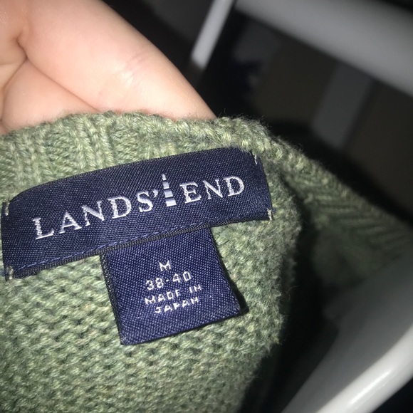 Sweat vest green lands end - Picture 2 of 2